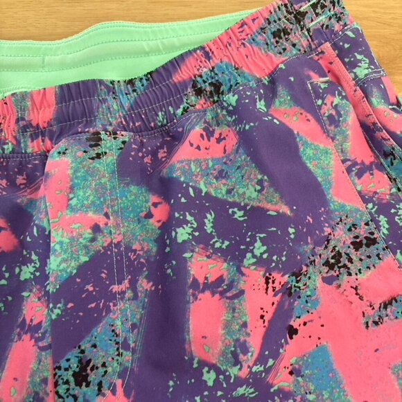 Birddogs Boomstick Men’s XL Colorful 90s Style Graffiti Paint Athletic Short - Picture 7 of 9